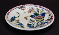 Antique 1870s GIEN Rouen Faience Collection "Horn of Plenty " with a Bird 4 3/4" Plate - Treasure Valley Antiques & Collectibles