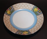 Antique 1918-1921 Noritake Morimura Bros. Handpainted Japan Blue Trim With Flowers Luncheon Plate - Treasure Valley Antiques & Collectibles