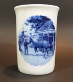 1984 Steege B.V. Delft Blauw Hand Decorated in Holland Windmill Dutch Horse Scene Mug Cup - Treasure Valley Antiques & Collectibles