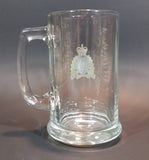 Vintage 1960s or 1970s RCMP Crest Clear Glass Mug Cup - Treasure Valley Antiques & Collectibles