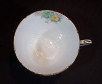 1939-1940 Wellington England Best Bone China Mixed Floral Gold Trim Porcelain Teacup Pattern 7857 - Treasure Valley Antiques & Collectibles