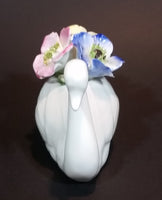 Vintage Very Rare Cotswold Floral English Bone China Swan Flower Bouquet - Treasure Valley Antiques & Collectibles