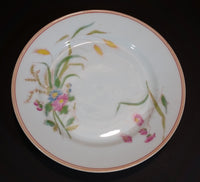 1876-1882 Limoges CH (Charles) Field Haviland Peach Trim Flower Decor Plates -  Set of 4 - Treasure Valley Antiques & Collectibles