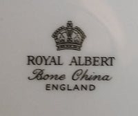 1960s Royal Albert Bone China England Pink Carnation Flower Pattern with Gold Trim Teacup Saucer