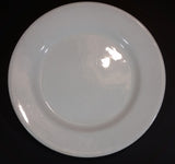 Rare Set of 4 White Medalta Hotel China 9 1/4" Plates  (3x 1937-1943) (1x Vitrified 1937-1949) - Treasure Valley Antiques & Collectibles