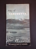 Rare 1945 Canadian Bank of Commerce Promotional Vancouver Location Map With Index Book - By Graphics Publishers Canada - Treasure Valley Antiques & Collectibles