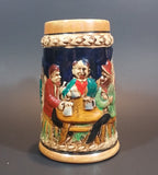 Early 1950s Gift Craft Japan Drinking Bavarian Friends Porcelain Stein Numbered 384 - Treasure Valley Antiques & Collectibles