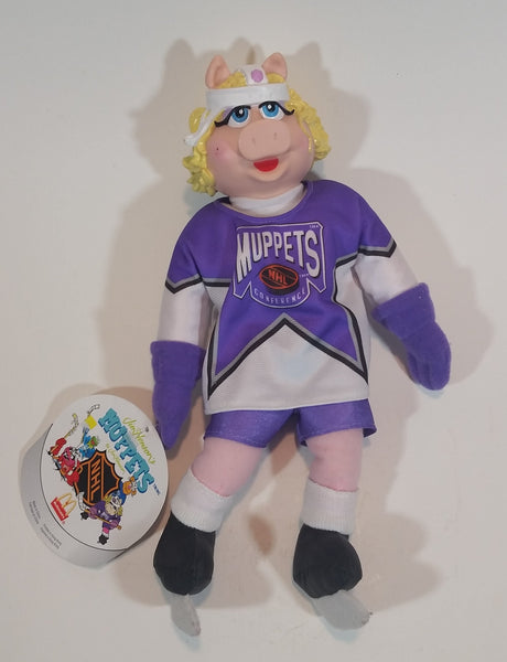 1995 Jim Henson's Muppets Miss Piggy McDonald's NHL Hockey Collectible Plush Doll Toy with Tags - Treasure Valley Antiques & Collectibles