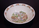 1970s Royal Doulton English Fine Bone China Bunnykins "Picnic" 6" Cereal Bowl - Treasure Valley Antiques & Collectibles