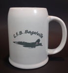 Vintage Canadian Forces Base C.F.B. Bagotville Quebec Royal Canadian Air Force Fighter Jet Stoneware Stein Mug - Treasure Valley Antiques & Collectibles