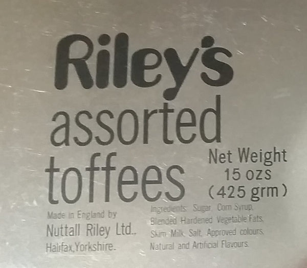 Very Rare Antique Riley's Assorted Toffee Tin with Scenery of Tower Br ...