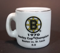 NHL Stanley Cup Crazy Mini Mug Boston Bruins 1970 Champs With Opponent & Score - Treasure Valley Antiques & Collectibles