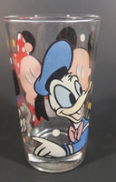 1980s Anchor Hocking Disney Mickey Mouse Minnie Mouse Donald Duck Clear Glass 4 1/2" Juice Cup