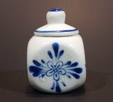 Vintage Delft Blue Handpainted Windmill and Flowers Tooth Fairy Tooth Box with Lid - Treasure Valley Antiques & Collectibles