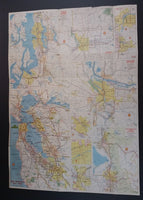 1976 Shell's Bicentennial Map of the Northwest Washington, Oregon N. Cali, Idaho, Montana, Wyoming, Utah, Colorado, Nevada