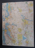 1976 Shell's Bicentennial Map of the Northwest Washington, Oregon N. Cali, Idaho, Montana, Wyoming, Utah, Colorado, Nevada