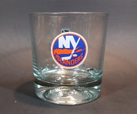 Rare Limited Release Crown Royal "NHL Rocks" New York Islanders Hockey Team Clear Glass Whiskey Cup - Treasure Valley Antiques & Collectibles