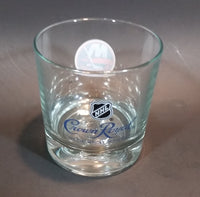 Rare Limited Release Crown Royal "NHL Rocks" New York Islanders Hockey Team Clear Glass Whiskey Cup - Treasure Valley Antiques & Collectibles