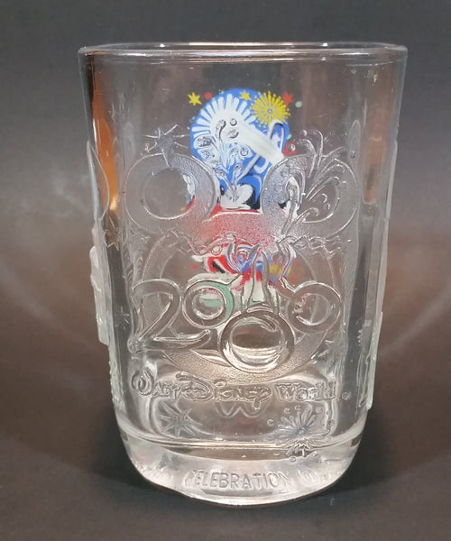 Walt Disney World Commerative 2000 Mickey Mouse Wizard Epcot Center Square  Glass