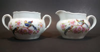 Vintage 1940s PK Unity Germany Birds of Paradise Creamer and Sugar Bowl without Lid - Numbered - Treasure Valley Antiques & Collectibles
