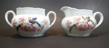 Vintage 1940s PK Unity Germany Birds of Paradise Creamer and Sugar Bowl without Lid - Numbered - Treasure Valley Antiques & Collectibles