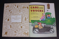 1981 Printing of Cars and Trucks - Little Golden Books - 210-57 - Collectible Children's Book - 16th Print - Treasure Valley Antiques & Collectibles
