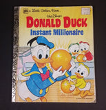 1981 Walt Disney's Donald Duck Instant Millionaire - Little Golden Books - 102-44 - Collectible Children's Book - Fifth Printing - Treasure Valley Antiques & Collectibles