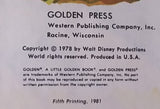 1981 Walt Disney's Donald Duck Instant Millionaire - Little Golden Books - 102-44 - Collectible Children's Book - Fifth Printing