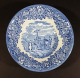 1970-1973 Staffordshire "English Ironstone Tableware Limited" Dickens Blue 20 Piece Dinnerware Set - Treasure Valley Antiques & Collectibles