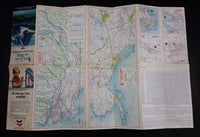 1964 Chevron Gasolines British Columbia and Alberta Points of Interest and Touring Map - With Alaska