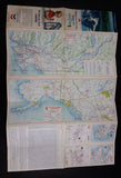 1964 Chevron Gasolines British Columbia and Alberta Points of Interest and Touring Map - With Alaska - Treasure Valley Antiques & Collectibles