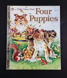 1960 Four Puppies - Little Golden Books - 303-42 - "M" Edition - Collectible Children's Book