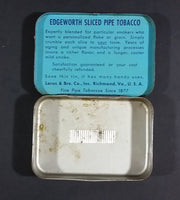 Antique 1920s Edgeworth Sliced Pipe Tobacco Tin with Hinged Lid - Writing On The Lid - Treasure Valley Antiques & Collectibles