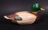 1978 Avon Mallard Duck Lidded Ceramic Organizer Handcrafted in Brazil - Treasure Valley Antiques & Collectibles