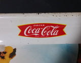 1961 Drink Coca-Cola Coke Pansy Flowers Hand Pouring Coca-Cola From Bottle Serving Tray - Treasure Valley Antiques & Collectibles