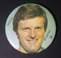 Early 1980s Marian Stastny #18 Quebec Nordiques NHL Hockey Collectible Button Pin - Treasure Valley Antiques & Collectibles