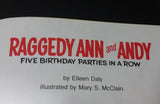 Raggedy Ann and Andy "Five Birthday Parties in a Row" - Little Golden Books - 107-44 - Collectible Children's Book - "F Edition" - Treasure Valley Antiques & Collectibles