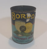 1950s Bordo Unsweetened Grapefruit Juice 20 Fluid Oz. Beverage Can - Canada Size - Treasure Valley Antiques & Collectibles