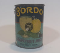 1950s Bordo Unsweetened Grapefruit Juice 20 Fluid Oz. Beverage Can - Canada Size - Treasure Valley Antiques & Collectibles
