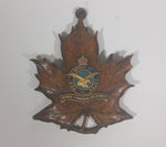 Vintage R.C.A.F. Royal Canadian Air Force Genuine Durwood Leaf Wall Hanging - Treasure Valley Antiques & Collectibles