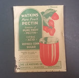 1920s Watkins Pectin Paper Cardboad Advertising Box with Original Contents - Treasure Valley Antiques & Collectibles