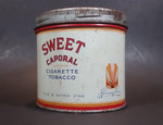 Vintage 1960s Sweet Caporal Cigarette Tobacco Tin with Lid - Imperial Tobacco - Treasure Valley Antiques & Collectibles