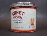 Vintage 1960s Sweet Caporal Cigarette Tobacco Tin with Lid - Imperial Tobacco - Treasure Valley Antiques & Collectibles