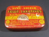 1930s Sure Shield Fruit Laxatives Pastilles Tin - Treasure Valley Antiques & Collectibles