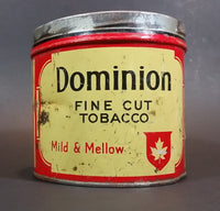 Vintage Dominion Mild & Mellow Fine Cut Tobacco Tin No Lid - Imperial Tobacco Montreal - Treasure Valley Antiques & Collectibles