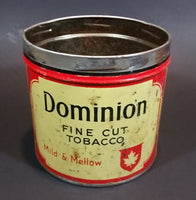 Vintage Dominion Mild & Mellow Fine Cut Tobacco Tin No Lid - Imperial Tobacco Montreal - Treasure Valley Antiques & Collectibles