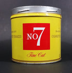 1960s Black Cat No. Number 7 Fine Cut Tobacco Tin - no lid - Treasure Valley Antiques & Collectibles