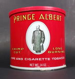 Vintage Prince Albert Pipe And Cigarette Tobacco 14oz Tin with plastic Lid Top - Treasure Valley Antiques & Collectibles
