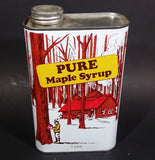 Vintage Rare French Canada Maple Syrup Tin Can 1991 French and English 4 Litres Great Graphics - Treasure Valley Antiques & Collectibles