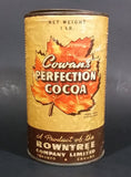 Antique 1920s Rowntree Cowan's Perfection Cocoa Tin - Treasure Valley Antiques & Collectibles